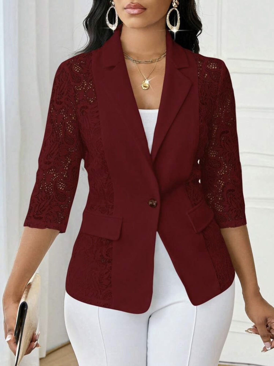 Veste dentelle Averiell sexy‑chic