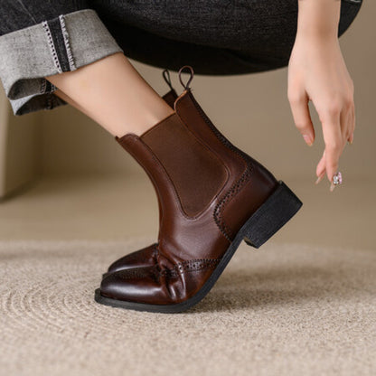 Élégantes bottines cuir Averiell confort‑souple