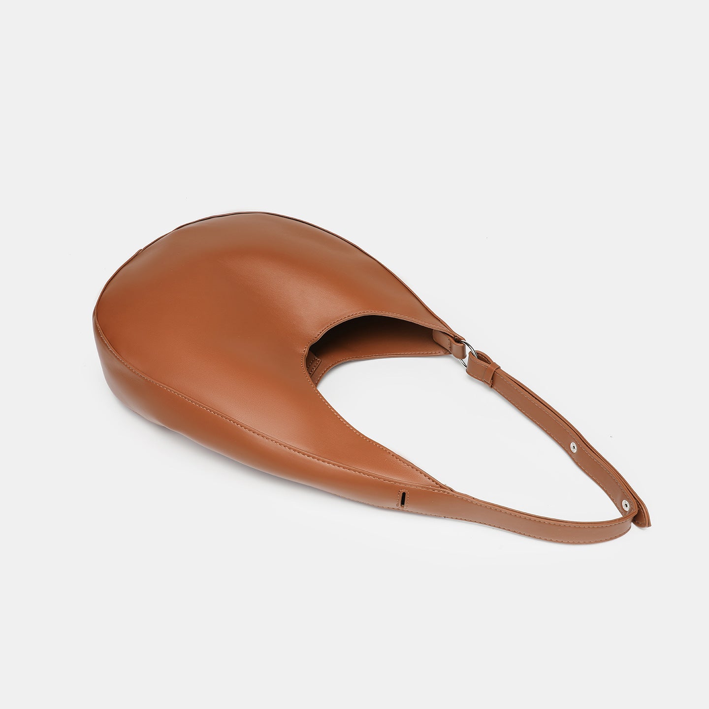 Lunaris – sac bandoulière demi‑lune en PU