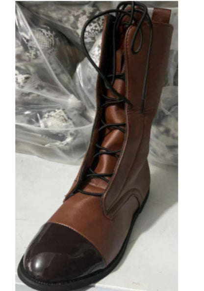 Bottes motardes Martin à talon bas épais