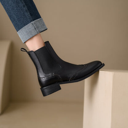 Élégantes bottines cuir Averiell confort‑souple