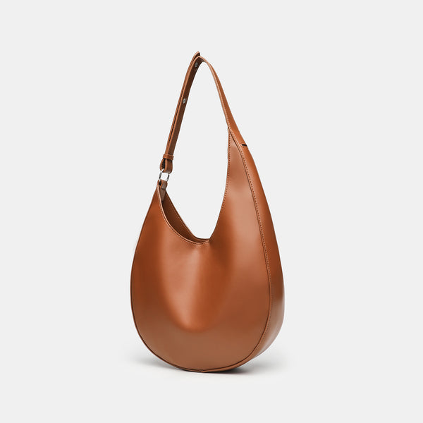 Lunaris – sac bandoulière demi‑lune en PU