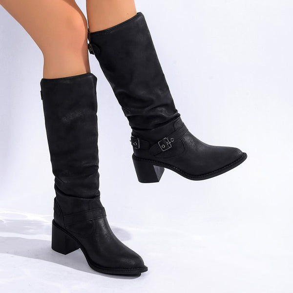 Bottes western Averiell jambe‑élancée