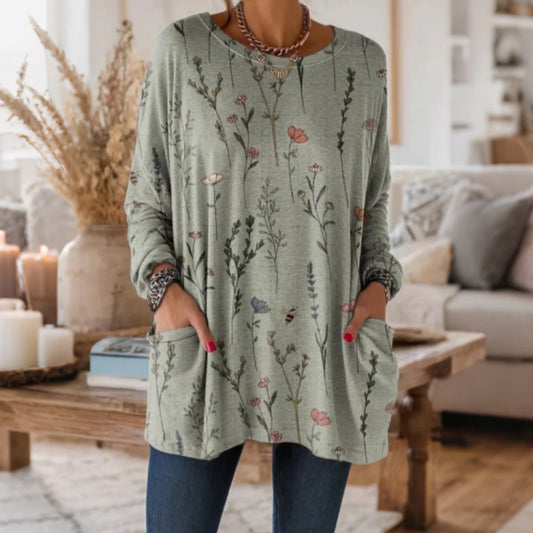 Tunique botanique Averiell confort‑décontracté