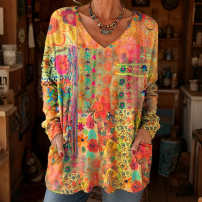 T‑shirt bohème Averiell art‑coloré