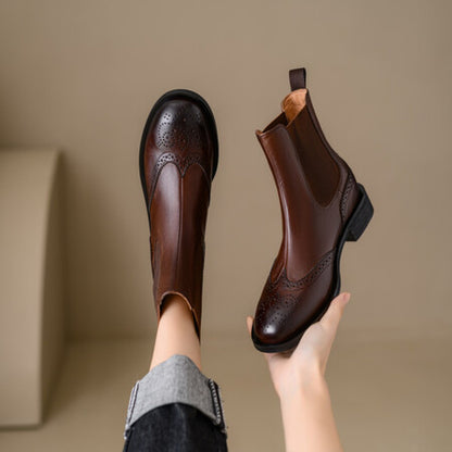 Élégantes bottines cuir Averiell confort‑souple