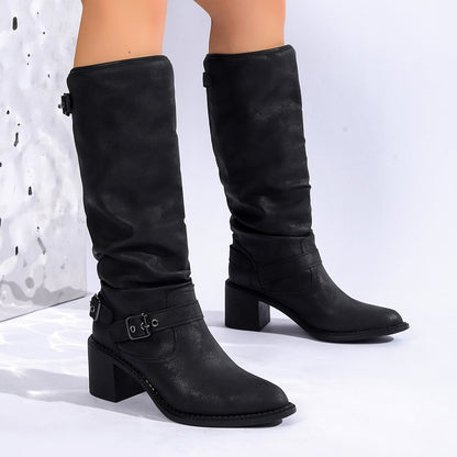 Bottes western Averiell jambe‑élancée