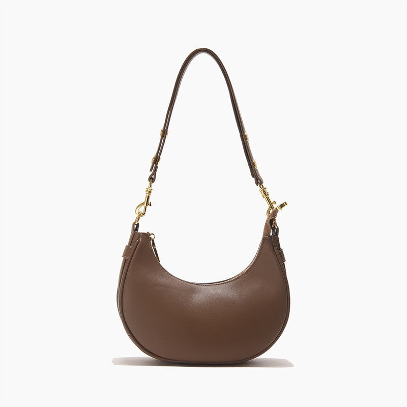 Soléa – sac bandoulière croissant en cuir